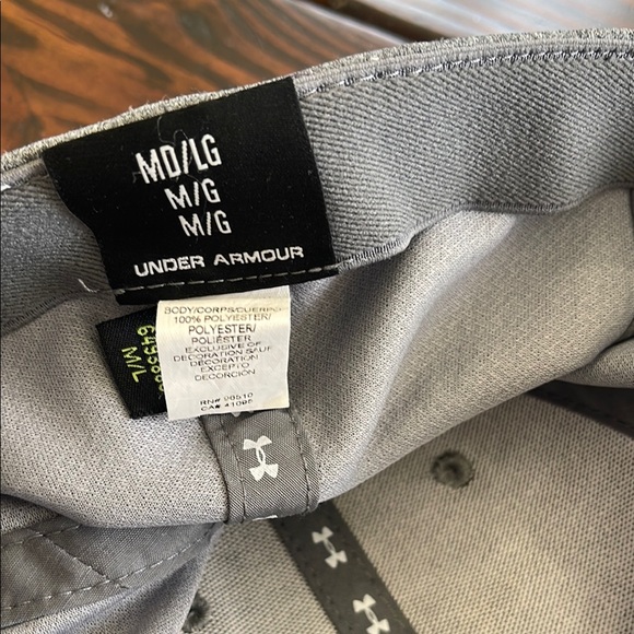 NWOT Under Armour Heathered Gray Cap with Purple Emblem - Picture 5 of 8